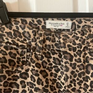 Abercrombie & Fitch Animal Print Jeans